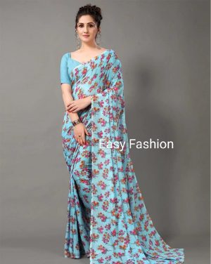 Digital Print Saree